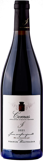 2021 Franck Balthazar, Cornas"Sans Soufre Ajouté"